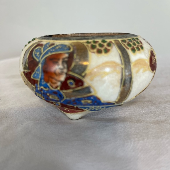 Other - Japanese Satsuma Ware Vintage Small Bowl Censer Meiji Hand Painted Rare Antique